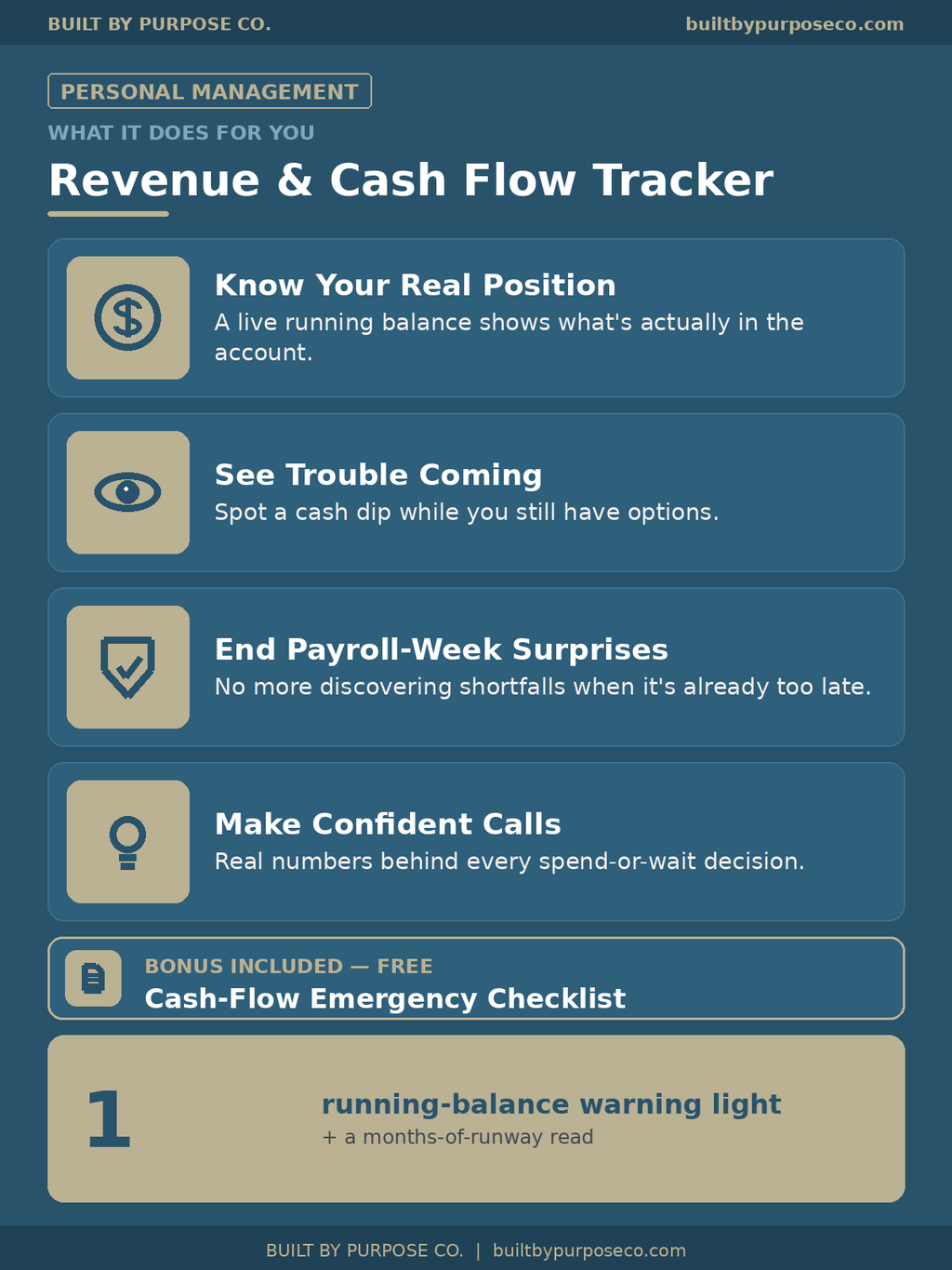 Business Revenue & Cash Flow Tracker
