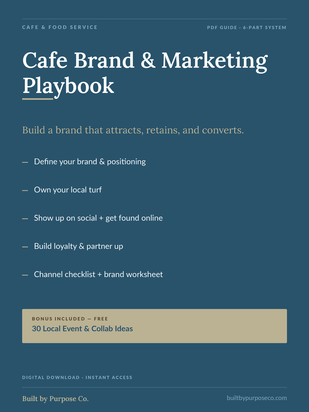 Cafe Brand & Marketing Playbook