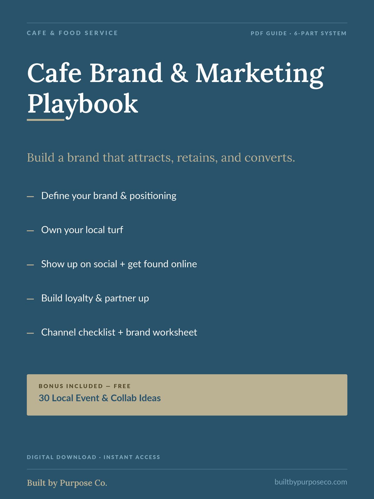 Cafe Brand & Marketing Playbook