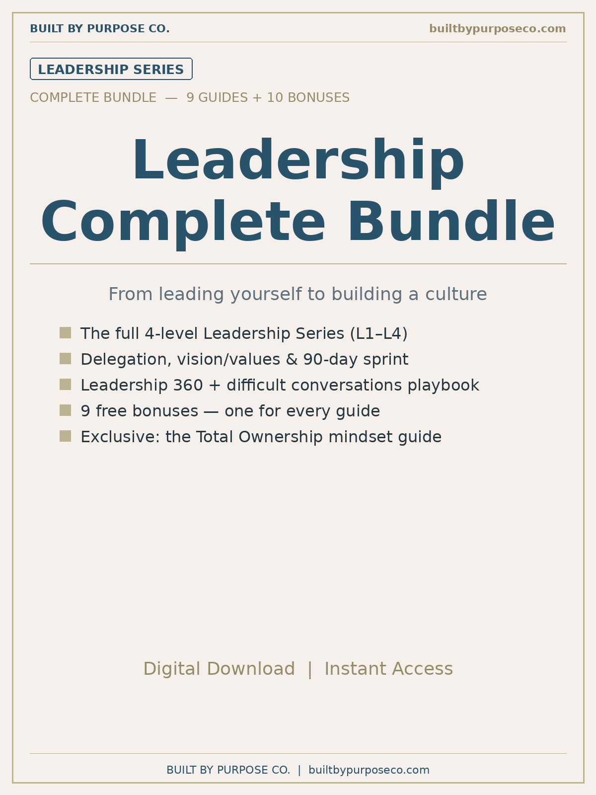 BBP Leadership Series — Complete Bundle