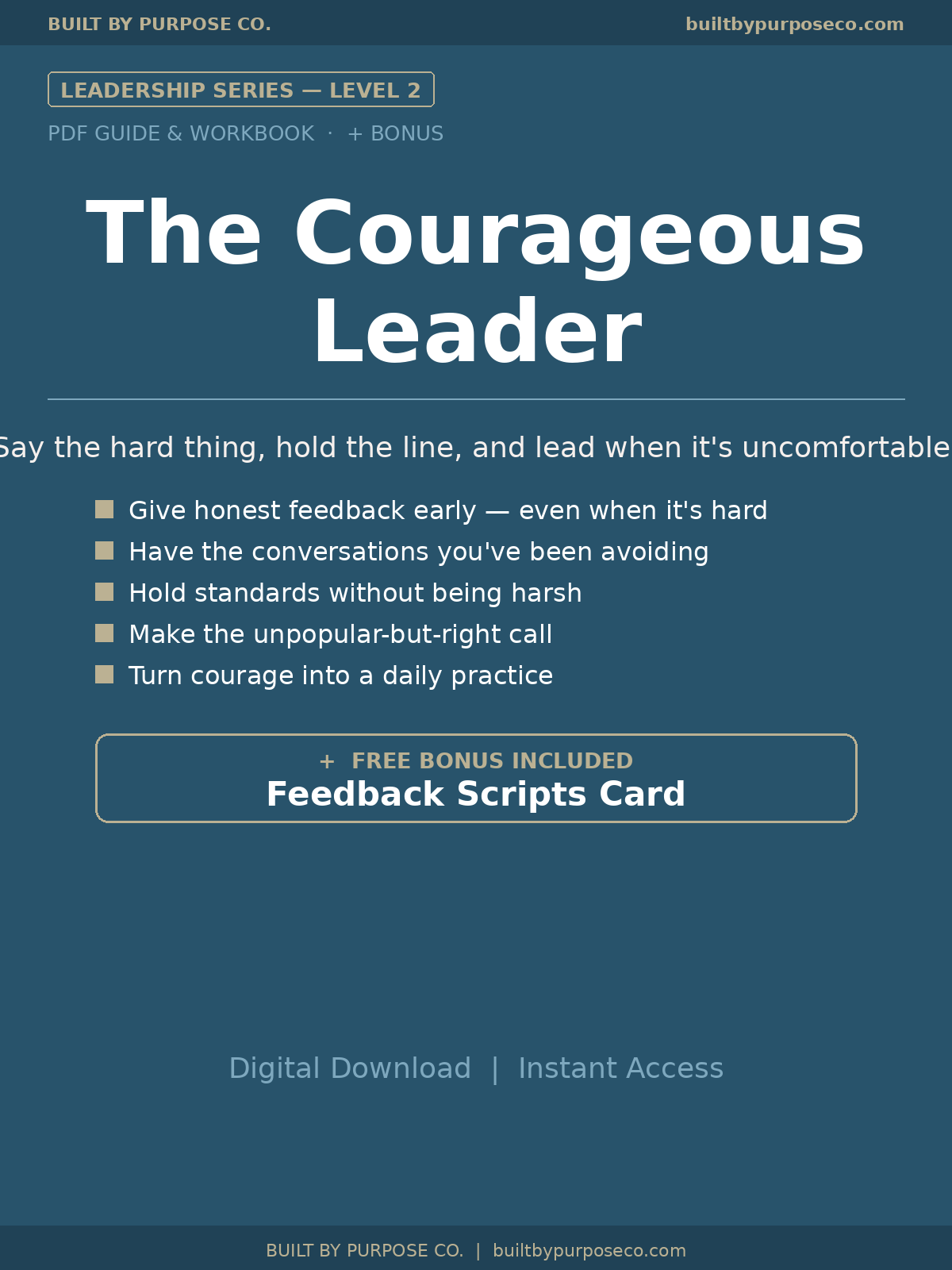 BBP Leadership Series Level 2 — The Courageous Leader