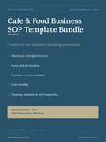 Cafe & Food Business SOP Template Bundle