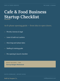 Cafe & Food Business Startup Checklist