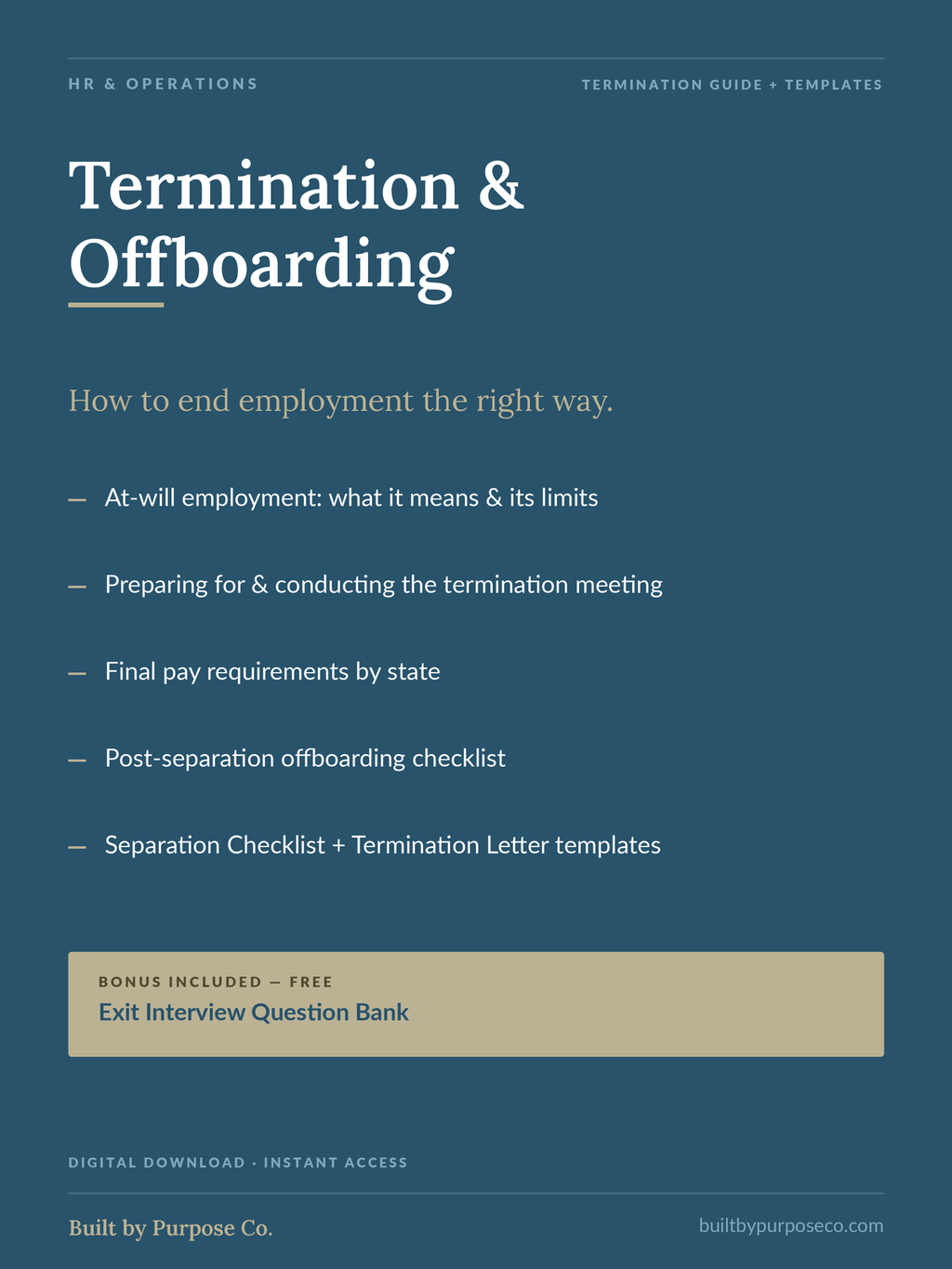 Termination & Offboarding: How to End Employment the Right Way