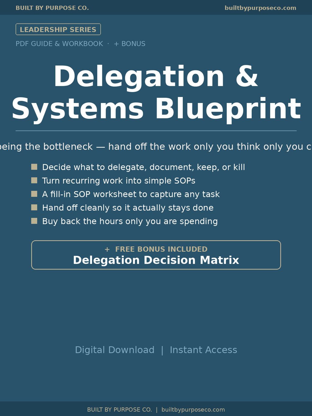 Delegation & Systems Blueprint