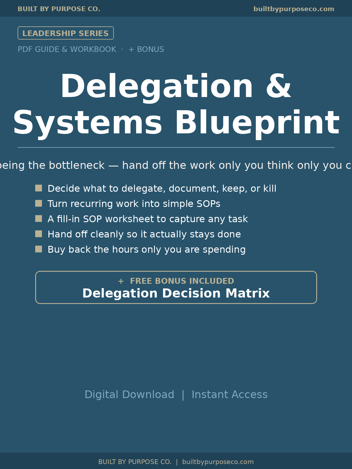 Delegation & Systems Blueprint
