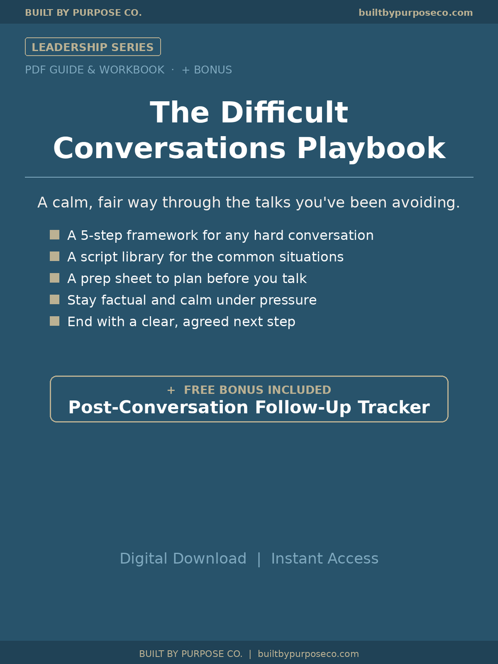 The Difficult Conversations Playbook