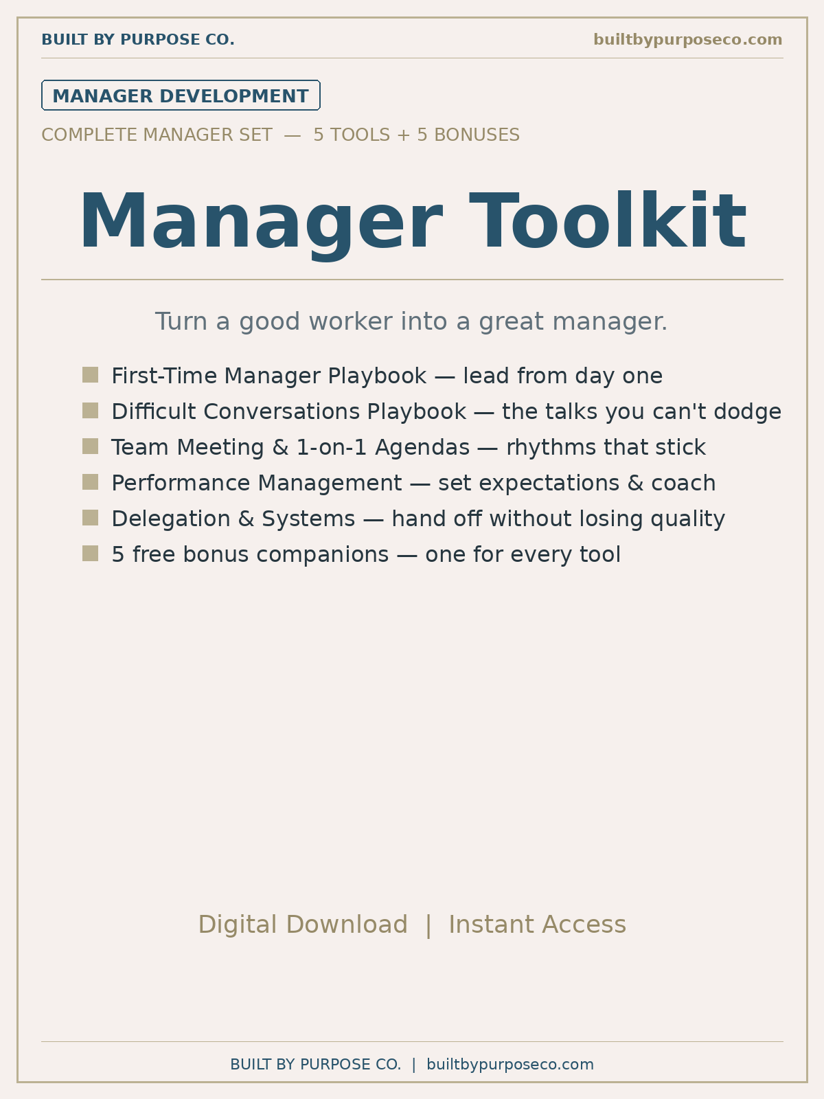 Manager Toolkit