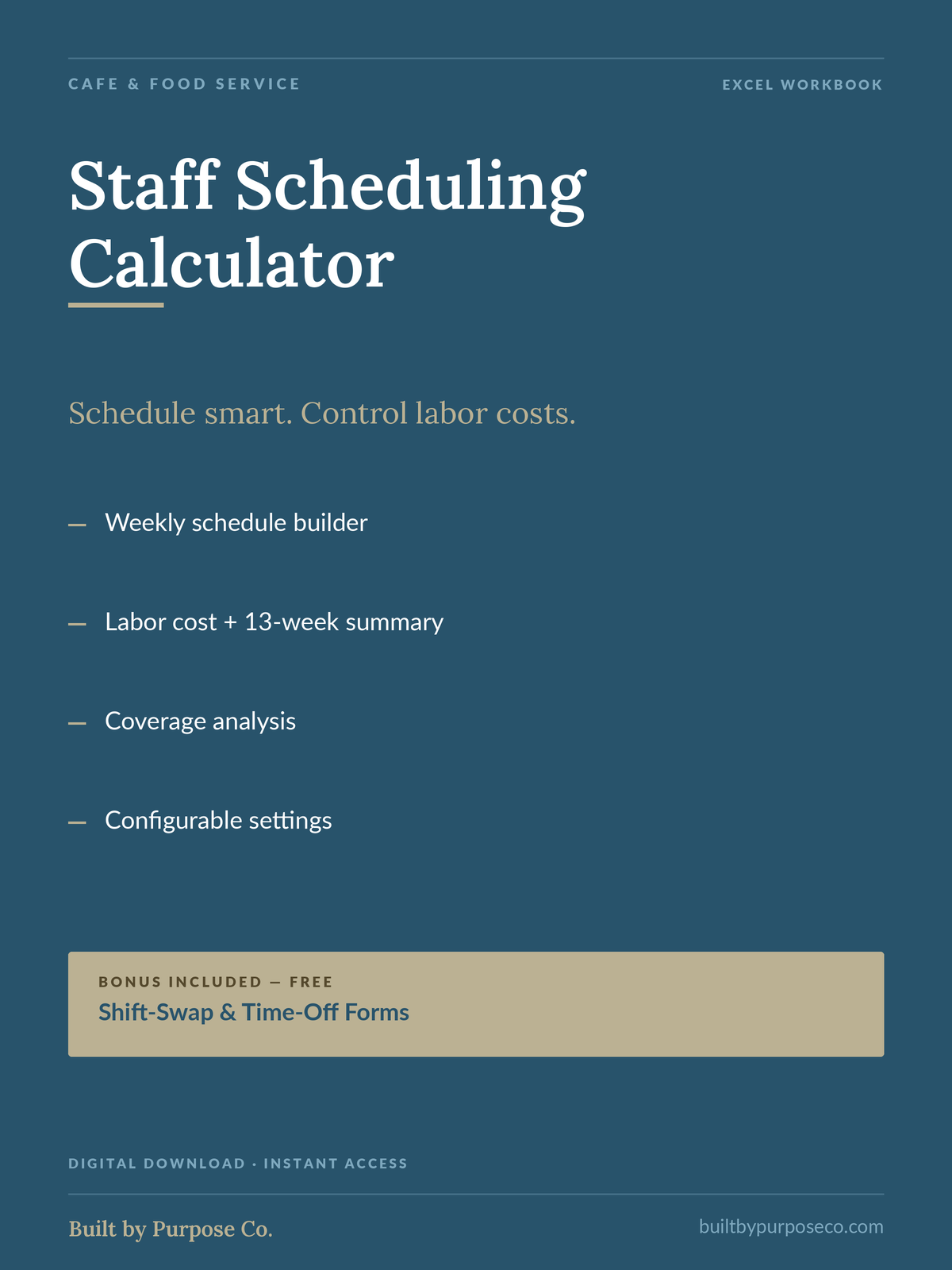Staff Scheduling Calculator