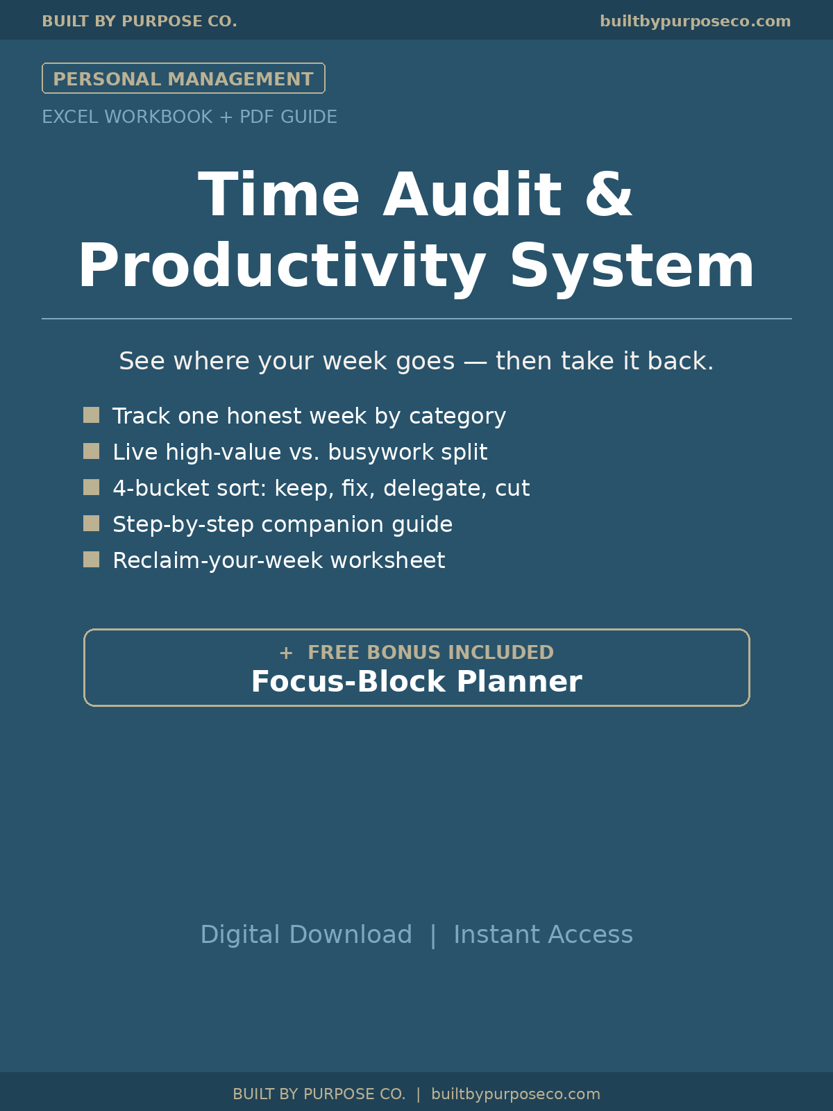 Time Audit & Productivity Analysis
