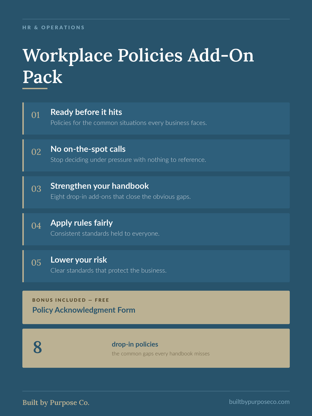 Workplace Policies Add-On Pack